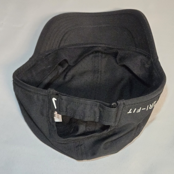 Nike Featherlight Dri-fit Hat Adjustable Black Cap Unisex Adult Lightweight - Picture 7 of 8